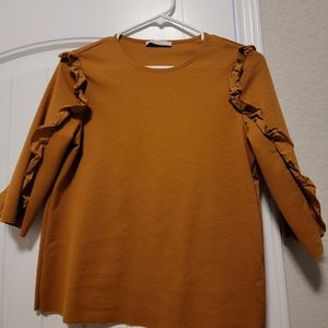 Zara 3/4 sleeve shirt